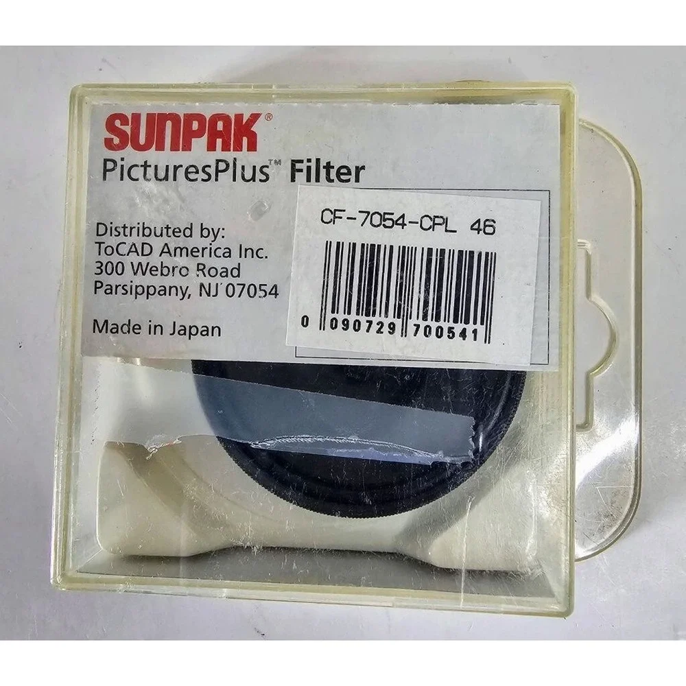 Sunpak 46mm Circular Polarizer Filter - Camera Lens Accessory